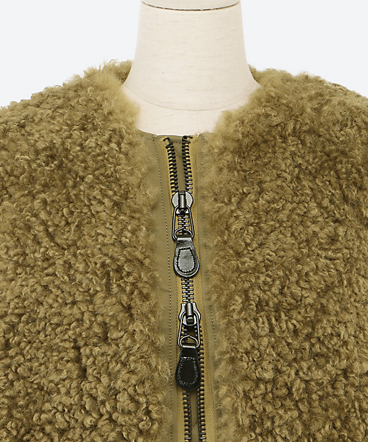 FAUX SHEARLING TYPE MA-1 | HYKE (Women FAUX SHEARLING TYPE MA-1 | HYKE (Women