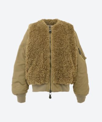 HYKE 23AW FAUX SHEARLING TYPE MA-1 3