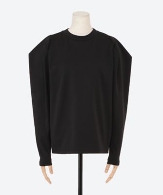 HYKE ハイクTEXBRID POWER SHOULDER 長袖トップス HYKE【ハイク】 TEXBRID POWER SHOULDER TOP (12370) | glamour