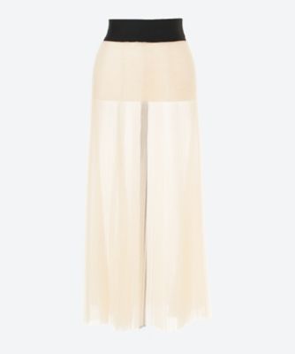 ＜HYKE (Women)＞ＴＵＬＬＥ　ＰＬＥＡＴＥＤ　ＳＫＩＲＴ