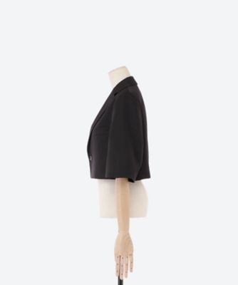 DOUBLE CLOTH CROPPED JACKET | HYKE (Women 