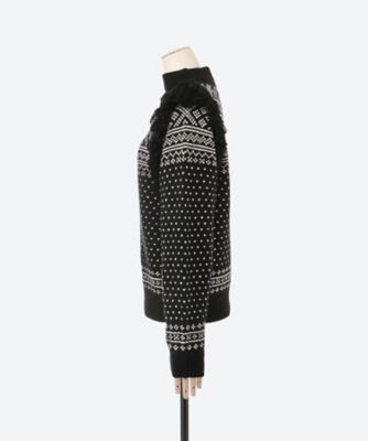 NORDIC FRINGE SWEATER | HYKE (Women)/ハイク