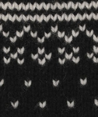 HYKE ハイクNORDIC FRINGE SWEATERフリンジセーター HYKE ハイク NORDIC FRINGE SWEATER(BLACK) - メルカリ