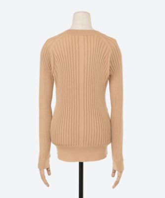 最終値下げ)HYKEハイク RIBBED SWEATER バックベルト ニット