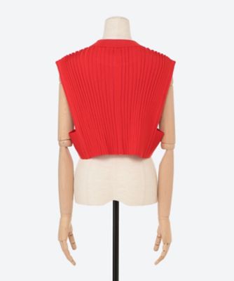 ＷＩＤＥ ＲＩＢＢＥＤ ＣＲＯＰＰＥＤ ＶＥＳＴ | ファッション・服 