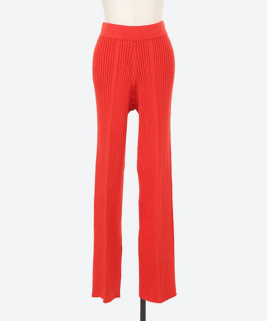 WIDE RIBBED SWEATER PANTS | HYKE WIDE RIBBED SWEATER PANTS | HYKE