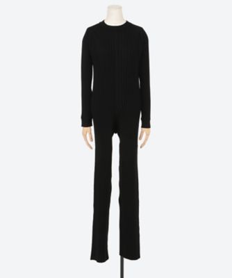 WIDE RIBBED SWEATER JUMPSUIT | HYKE