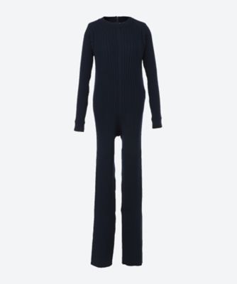 ＜HYKE (Women)＞ＷＩＤＥ　ＲＩＢＢＥＤ　ＳＷＥＡＴＥＲ　ＪＵＭＰＳＵＩＴ