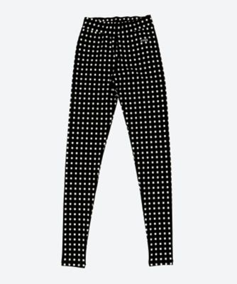 ＜HYKE (Women)＞ＳＱＵＡＲＥ　ＰＡＴＴＥＲＮ　ＳＴＲＥＴＣＨ　ＬＥＧＧＩＮＧＳ