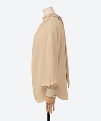 TAFFETA TIE BACK BLOUSE | HYKE (Women)/ハイク  
