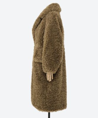 ＦＡＵＸ　ＳＨＥＡＲＬＩＮＧ　ＤＯＵＢＬＥ－ＢＲＥＡＳＴＥＤ　ＣＯＡＴ