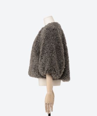 ＦＡＵＸ　ＳＨＥＡＲＬＩＮＧ　ＣＲＯＰＰＥＤ　ＪＡＣＫＥＴ