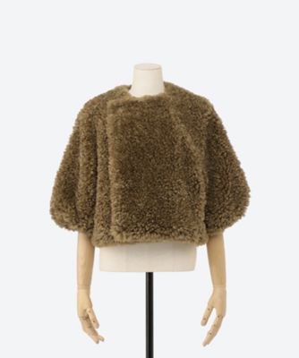 ＦＡＵＸ ＳＨＥＡＲＬＩＮＧ ＣＲＯＰＰＥＤ ＪＡＣＫＥＴ 