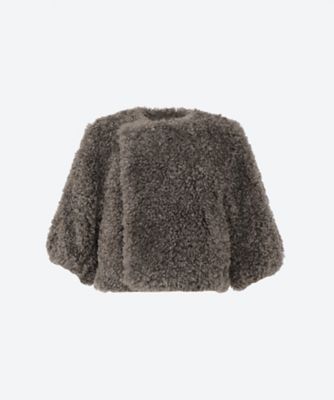 ＦＡＵＸ ＳＨＥＡＲＬＩＮＧ ＣＲＯＰＰＥＤ ＪＡＣＫＥＴ