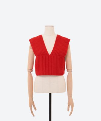 RIBBED SWEATER BUSTIER TOP | HYKE