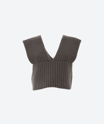 【HYKE(ハイク)】 RIBBED SWATER BUSTIER TOP定価27500円