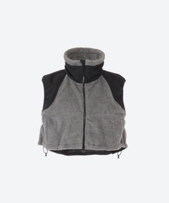 9,900円23秋冬人気完売　【HYKE(ハイク)】 FLEECE CROPPED VEST