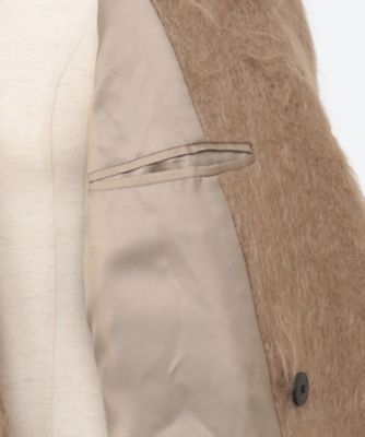 MOHAIR DOUBLE―BREASTED COAT | HYKE