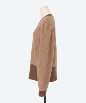 HYKE【ハイク】ALPACA SWEATER POWER SHOULDER ( 11327