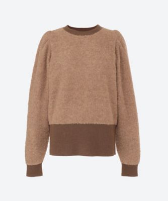 HYKE【ハイク】ALPACA SWEATER POWER SHOULDE