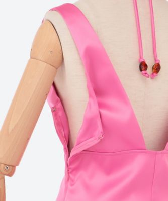 【GANNI】ピンクミニドレス Corsage Pink Sparkle Mini Dress | GANNI US