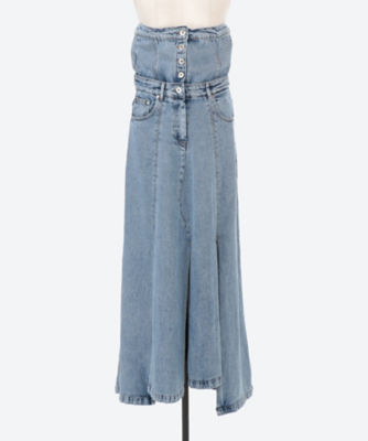 FLAP DETAILED DENIM ASYMMETRIC