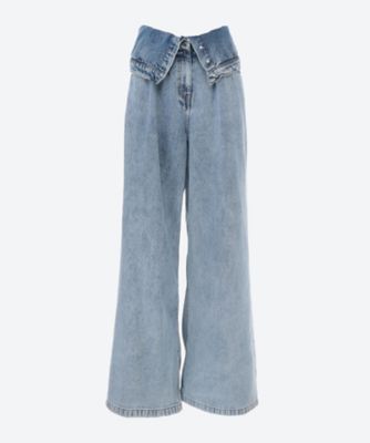 ＜ROKH (Women)＞ＦＬＡＰ　ＤＥＴＡＩＬＥＤ　ＤＥＮＩＭ　ＴＲＯＵＳＥＲＳ