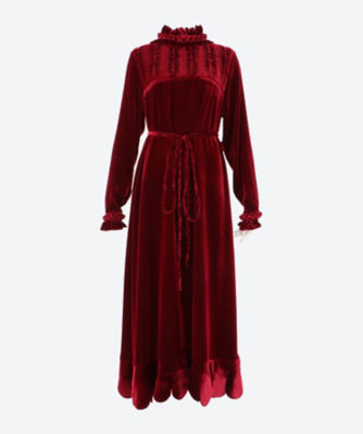 ＜HORROR VACUI (Women)＞ＣＯＳＩＭＡ　ｓｉｌｋ　ｖｅｌｖｅｔ　ｄｒｅｓｓ