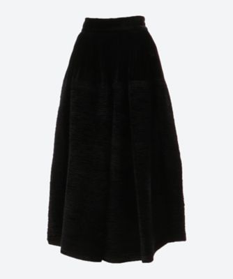 ＜HORROR VACUI (Women)＞ＣＯＳＭＯ　ｓｉｌｋ　ｖｅｌｖｅｔ　ｓｋｉｒｔ