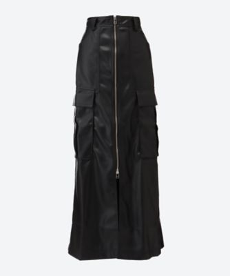 ＜BASICKS＞Ｆａｕｘ　Ｌｅａｔｈｅｒ　Ｃａｒｇｏ　Ｓｋｉｒｔ