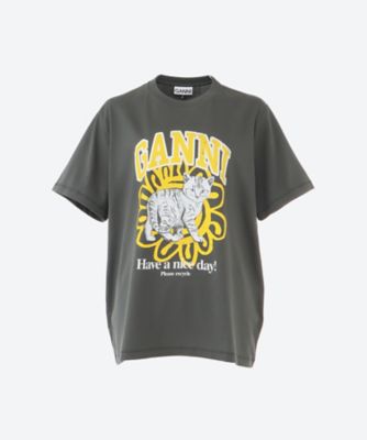 ＜GANNI (Women/大きいサイズ）＞Ｔシャツ