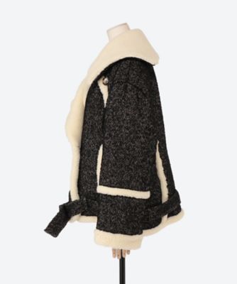 アキラナカ　ウールコート Casandra coat BK | AKIRANAKA (Women