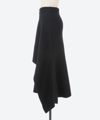 Carola WG knit panel SK BK | AKIRANAKA (Women