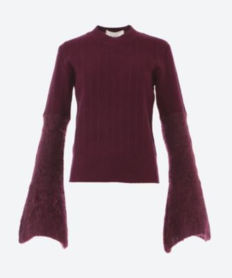 ＜AKIRANAKA (Women)＞Ｐｉｅｒａ　ｓｈａｇｇｙ　ｓｌｅｅｖｅ　ｋｎｉｔ　ＰＯ　ＢＧ