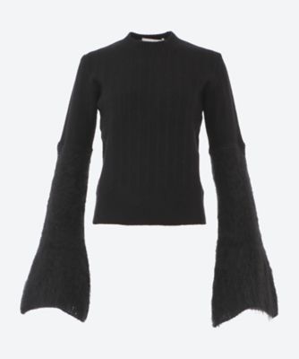 ＜AKIRANAKA (Women)＞Ｐｉｅｒａ　ｓｈａｇｇｙ　ｓｌｅｅｖｅ　ｋｎｉｔ　ＰＯ　ＢＫ