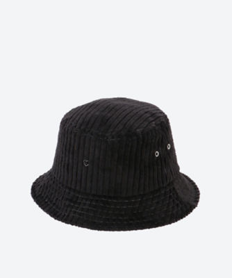 ＜三越伊勢丹/公式＞ BASICKS/ベイシックス ReStyle Archives ＃2 Wide Corduroy Bucket Hat BLACK 帽子【三越伊勢丹/公式】