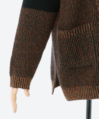 SAWA TAKAI/20AW/string カーディガン/FREE/ウール/ORN/ストライプ SAWA TAKAI/20AW/string カーディガン/FREE/ウール/ORN/ストライプ