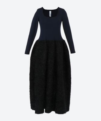 ＜三越伊勢丹/公式＞ CFCL (Women)/シーエフシーエル POTTERY LUXE LONG SLEEVE DRESS 伊勢丹新宿店別注 NAVY-BLACK ワンピース・ドレス【三越伊勢丹/公式】