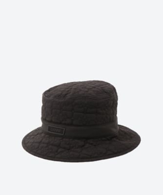 【新品・未使用】GANNI ロゴ バケットハット XS/S  帽子 ブラック 新品・未使用】GANNI ロゴ バケットハット XS/S 帽子 ブラック