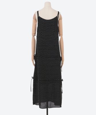 新品leur logette ルールロジェット ワンピース結婚式二次会インポート Dot georgette camisole dress | leur