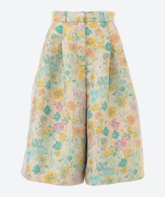 ＜leur logette (Women)＞Ｗｉｌｄ　ｆｌｏｗｅｒ　ｃｕｌｏｔｔｅｓ　ｐａｎｔｓ