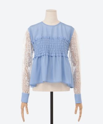 ＜leur logette (Women)＞Ｃｌａｓｓｉｃ　ｓｔｒｉｐｅ　ｂｌｏｕｓｅ