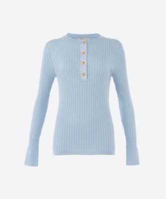 ＜leur logette (Women)＞Ｓｉｌｋ　ｃｏｔｔｏｎ　ｒｉｂ　ｔｏｐ