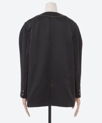 ルール ロジェット(leur logette) ジャケット leur logette(ルール ロジェット)｜ツイードジャケット/ピンク の通販