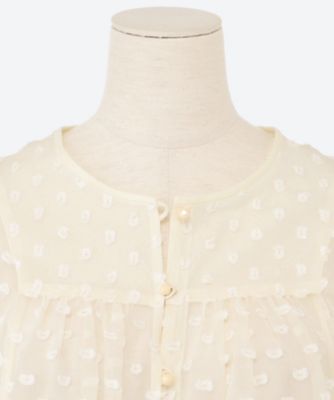 leur logette - 【美品】leur logette バックボタン ドット リネン ブラウス Dandelion dot blouse | leur logette (Women