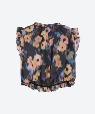 ＜leur logette (Women)＞Ｓｗｉｎｇ　ｆｌｏｗｅｒ　ｔｏｐ