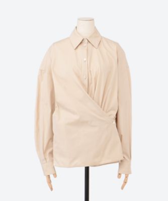 シャツ STRAIGHT COLLAR TWISTED SHIRT