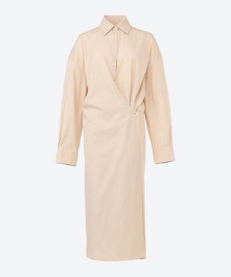 ＜LEMAIRE (Women)＞ドレス　ＳＴＲＡＩＧＨＴ　ＣＯＬＬＡＲ　ＴＷＩＳＴＥＤ　ＤＲＥＳＳ