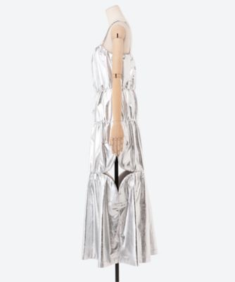 yohei ohno ベロア バイカラー ドレス YOHEI OHNO/ヨウヘイオオノ】別注 ベロアカットモチーフドレス