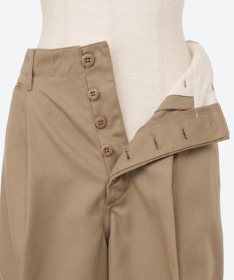 T／C TWILL ARMY WIDE LEG CHINOS